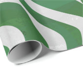 Zebra-grüner und weißer Druck Geschenkpapier (Rolleneckpunkt)