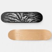 Zebra Grunge Skateboard Deck (Horizontal)
