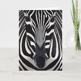 Zebra-Gruß-Karte Feiertagskarte
