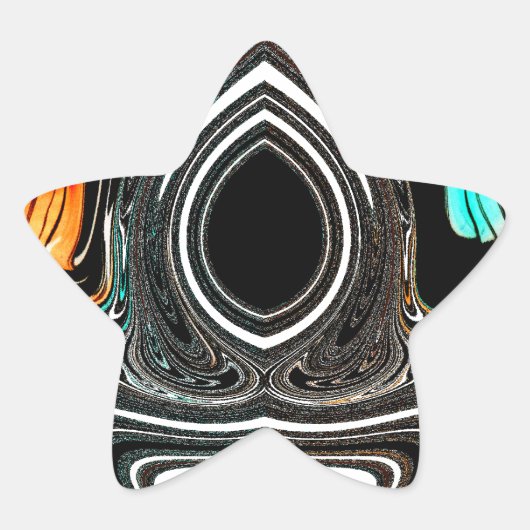 Zebra HAkuna Matata akuna MatataS Ohrfeigen latest Stern-Aufkleber (Vorderseite)