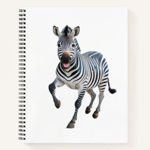 Zebra Happy Spielspass Springen im Luftwald Notizblock