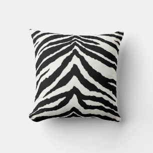 Zebra-Haut-Druck Kissen