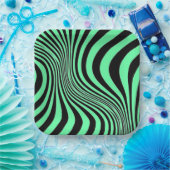 Zebra-Haut-Druck-Textur-Muster Pappteller (Party)