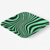 Zebra-Haut-Druck-Textur-Muster Pappteller (Gewinkelt)