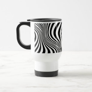Zebra-Haut-Druck-Textur-Muster Reisebecher