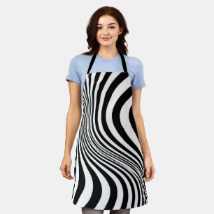 Zebra-Haut-Druck-Textur-Muster Schürze