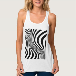 Zebra-Haut-Druck-Textur-Muster Tank Top