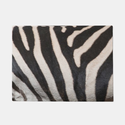 ZEBRA-HAUT FUßMATTE (Vorderseite)