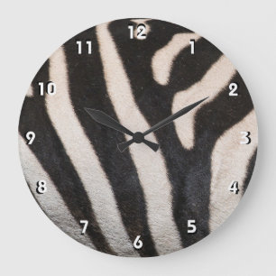 ZEBRA-HAUT GROßE WANDUHR