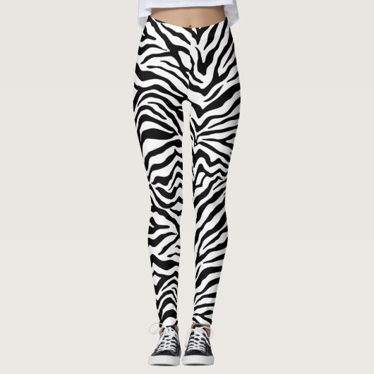 Zebra-Haut Leggings (Vorderseite)