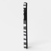 Zebra-Haut (weiß und grau) Case-Mate iPhone Hülle (Hinten/Links)