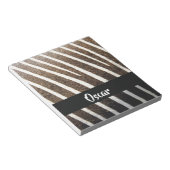 Zebra-Hautdruck Notizblock (angewinkelt)