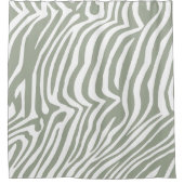 Zebra-Hautmuster Duschvorhang (Vorderseite)