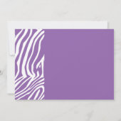 Zebra-Hautmuster Einladung (Rückseite)