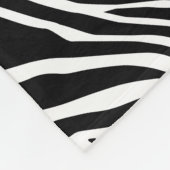 Zebra-Hautmuster Fleecedecke (Ecke)