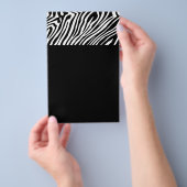 Zebra-Hautmuster Flyer (Handgriff)