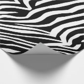 Zebra-Hautmuster Geschenkpapier (Ecke)