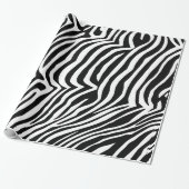 Zebra-Hautmuster Geschenkpapier (Ungerollt)