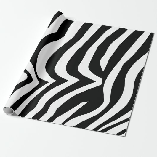 Zebra-Hautmuster Geschenkpapier (Ungerollt)