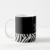 Zebra-Hautmuster Kaffeetasse (Links)