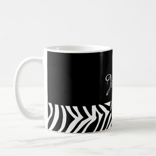 Zebra-Hautmuster Kaffeetasse (Links)