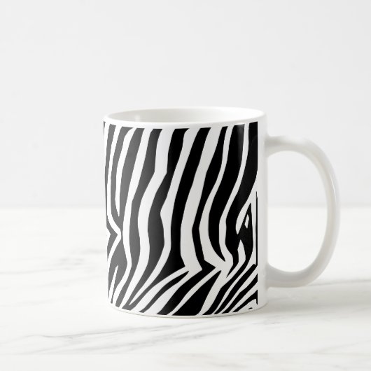 Zebra-Hautmuster Kaffeetasse (Rechts)