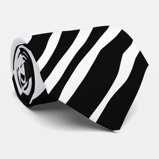 Zebra-Hautmuster Krawatte (Gerollt)