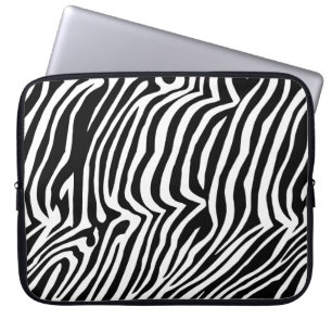 Zebra-Hautmuster Laptopschutzhülle
