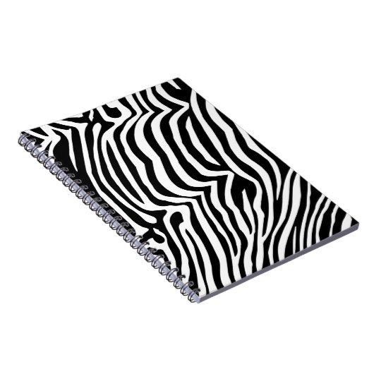 Zebra-Hautmuster Notizblock (Rechte Seite)