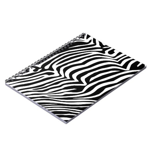 Zebra-Hautmuster Notizblock (Linke Seite)