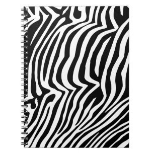 Zebra-Hautmuster Notizblock