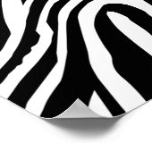 Zebra-Hautmuster Poster (Ecke)