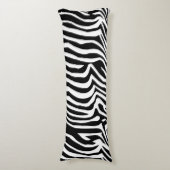 Zebra-Hautmuster Seitenschläferkissen (Vorderseite Vertikal)