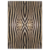 Zebra-Hautmuster-Zwischenwand Klemmbrett (Rückseite)