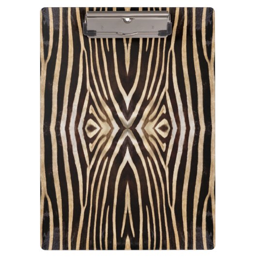 Zebra-Hautmuster-Zwischenwand Klemmbrett (Vorderseite)
