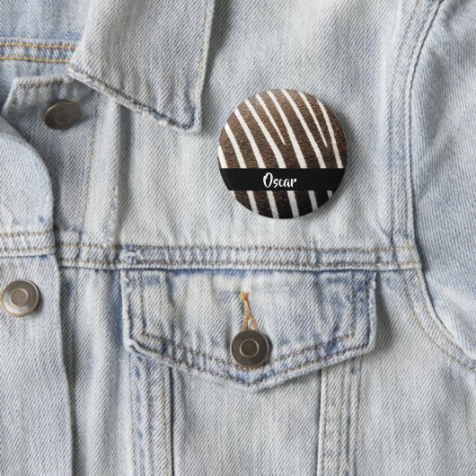 Zebra-Hautprint Button (Beispiel)