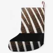 Zebra-Hautprint Kleiner Weihnachtsstrumpf (Rückseite)
