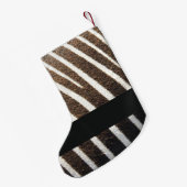 Zebra-Hautprint Kleiner Weihnachtsstrumpf (Rückseite (Hängend))