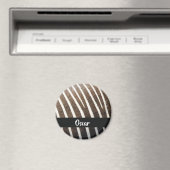 Zebra-Hautprint Magnet (In Situ (Geschirrspüler))