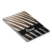 Zebra-Hautprint Notizblock (Rechte Seite)