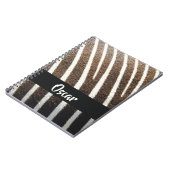 Zebra-Hautprint Notizblock (Linke Seite)