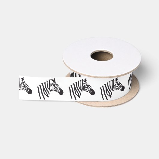 ZEBRA HEAD ART SATINBAND (Spule)