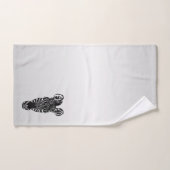 Zebra Head auf Silver Badhandtuch Set (Handtuch)