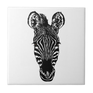 Zebra Head Fliese