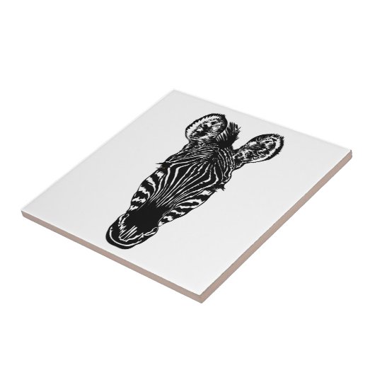 Zebra Head Fliese (Seite)