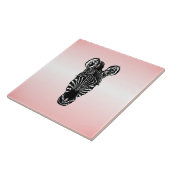 Zebra Head in Rosa Fliese (Seite)