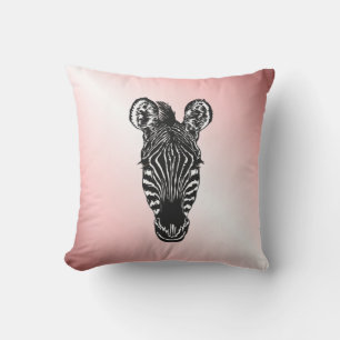 Zebra Head in Rosa Kissen