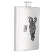 Zebra Head Monogram Flachmann (Rechts)