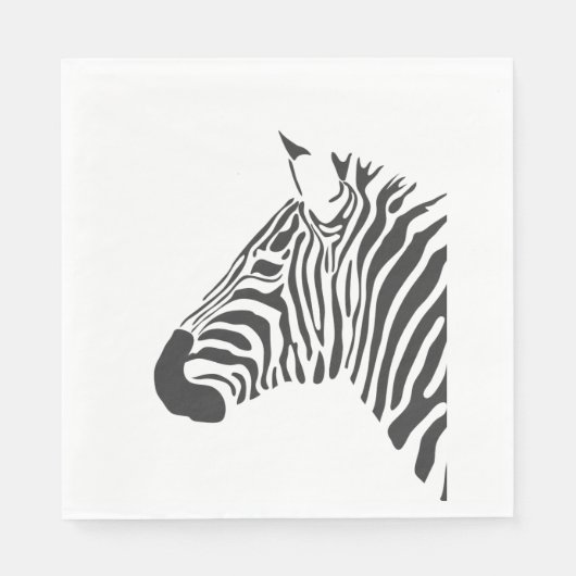 ZEBRA HEAD SERVIETTE (Vorderseite)