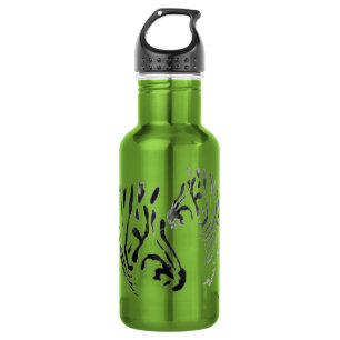 Zebra Heads Wildlife Art Trinkflasche